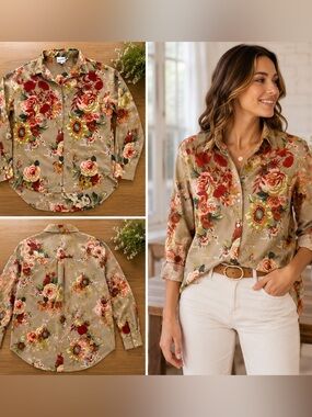 THE NU VINTAGE- Virelle Jardin Blouse NWT